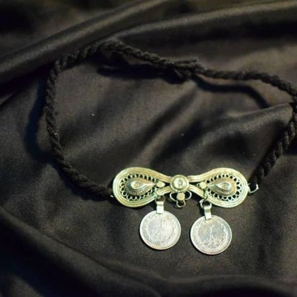 Afghan Tribal Coins Choker, Coins Jewellery, Afghan Ethnic Necklace - Picture 2 of 4